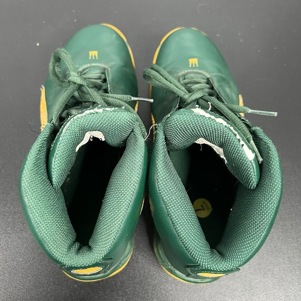 Vintage Y2K Dada Supreme Sneakers Green And Gold Size 7 Basketball Shoes